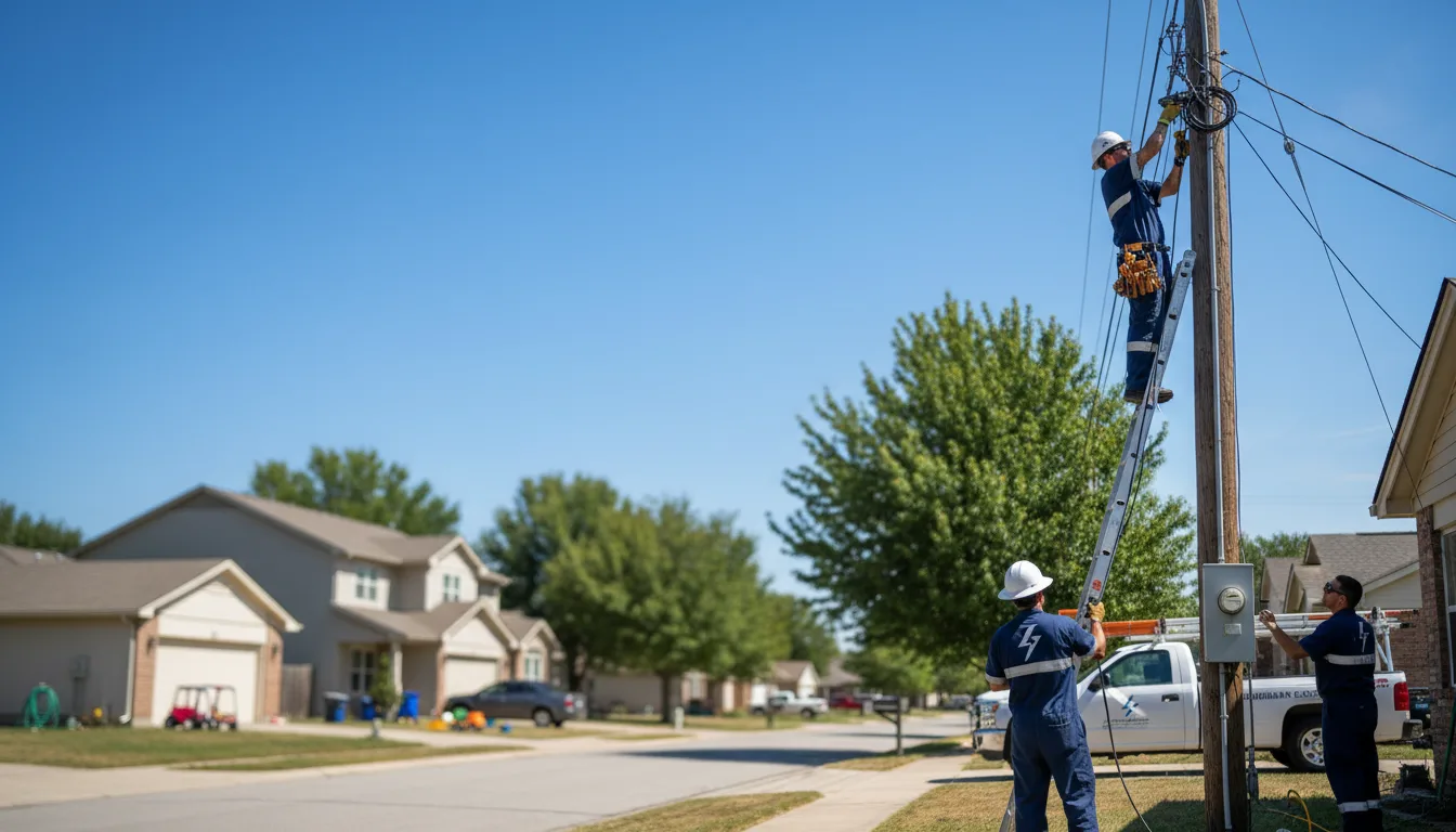 Residential electrician providing installation services in Rogers, NM